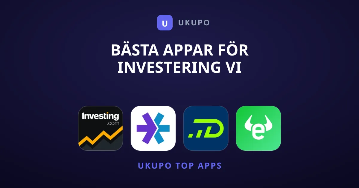 Bästa appar för investering vi rekommenderar just nu